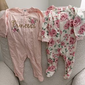 NWT Set of 2 Footies 3-6M